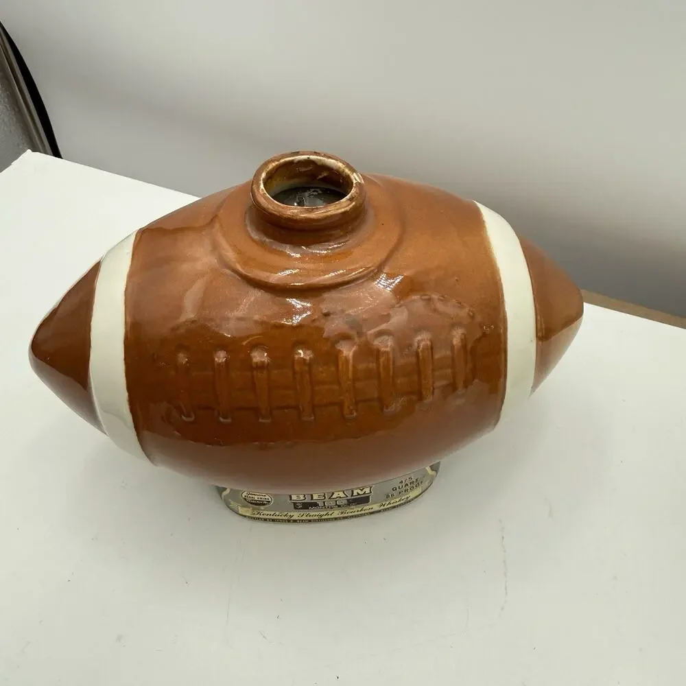 Vintage  1972 Jim Beam Decanter Democratic Donkey Football Jersey‎ Blue Gray